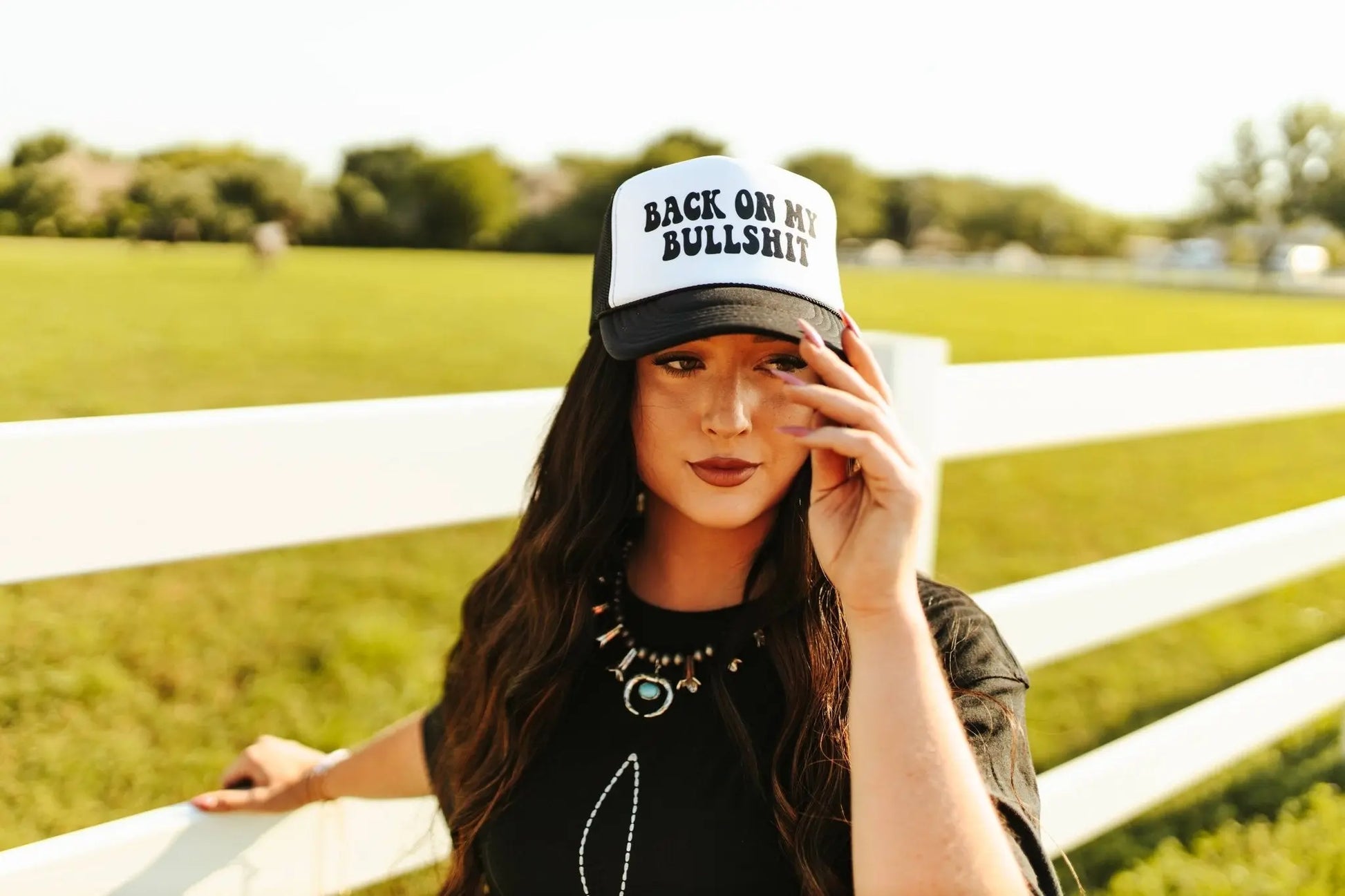 Back On My Bullshit Trucker Hat Wild Junkie