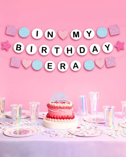 Bday Era Banner - friendship bracelet banner xo, Fetti