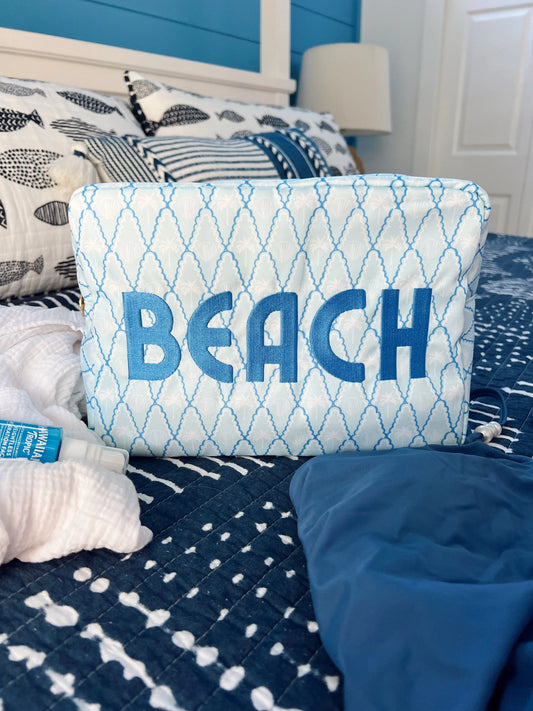 Beach - Blue Palms XL Bag KenzKustomz