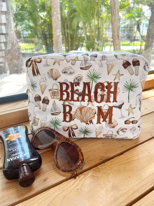Beach Bum - Neutral Coastal Cocktail XL Bag KenzKustomz