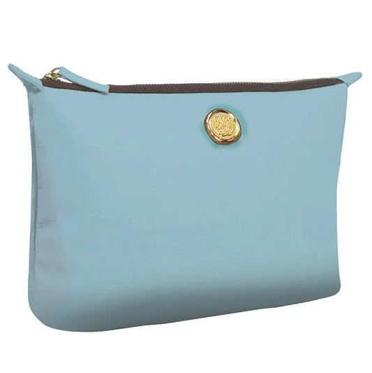 Beach Glass Blue Large Cosmetic Bag Anna Griffin Inc.