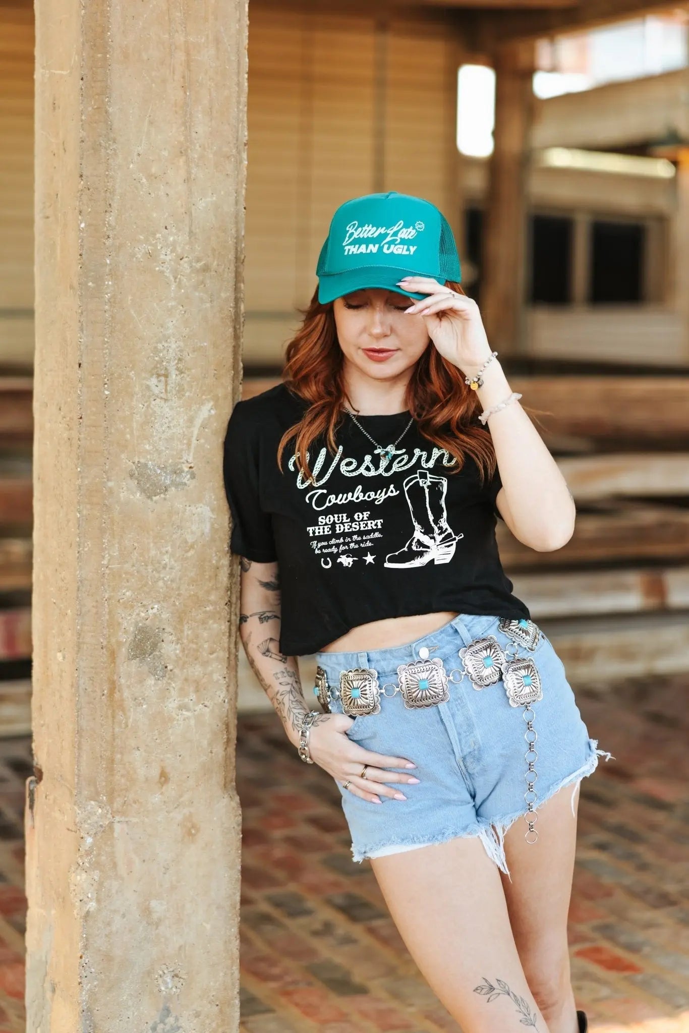 Better Late Than Ugly Trucker Hat Wild Junkie