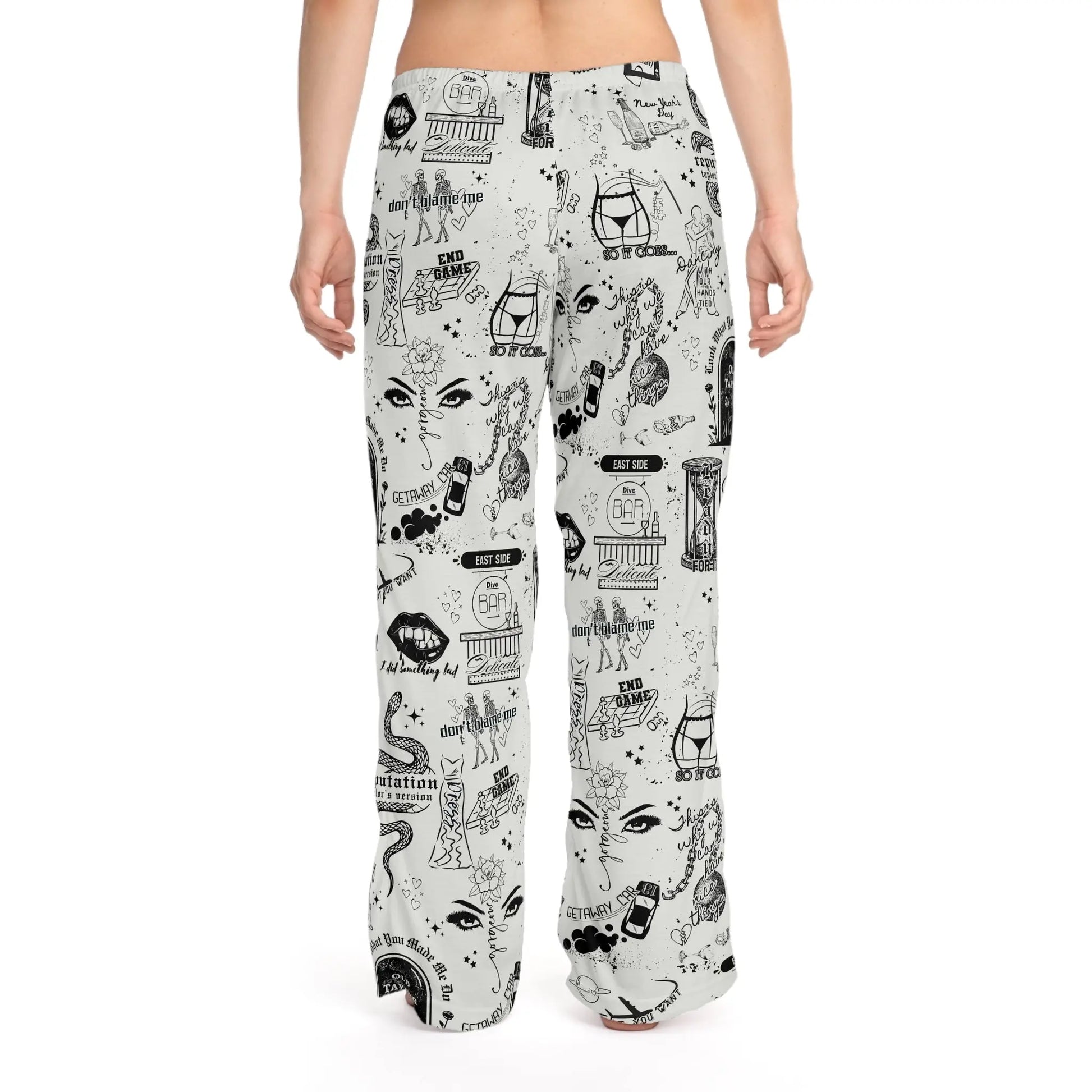 Big Reputation Pajama Pants Printify