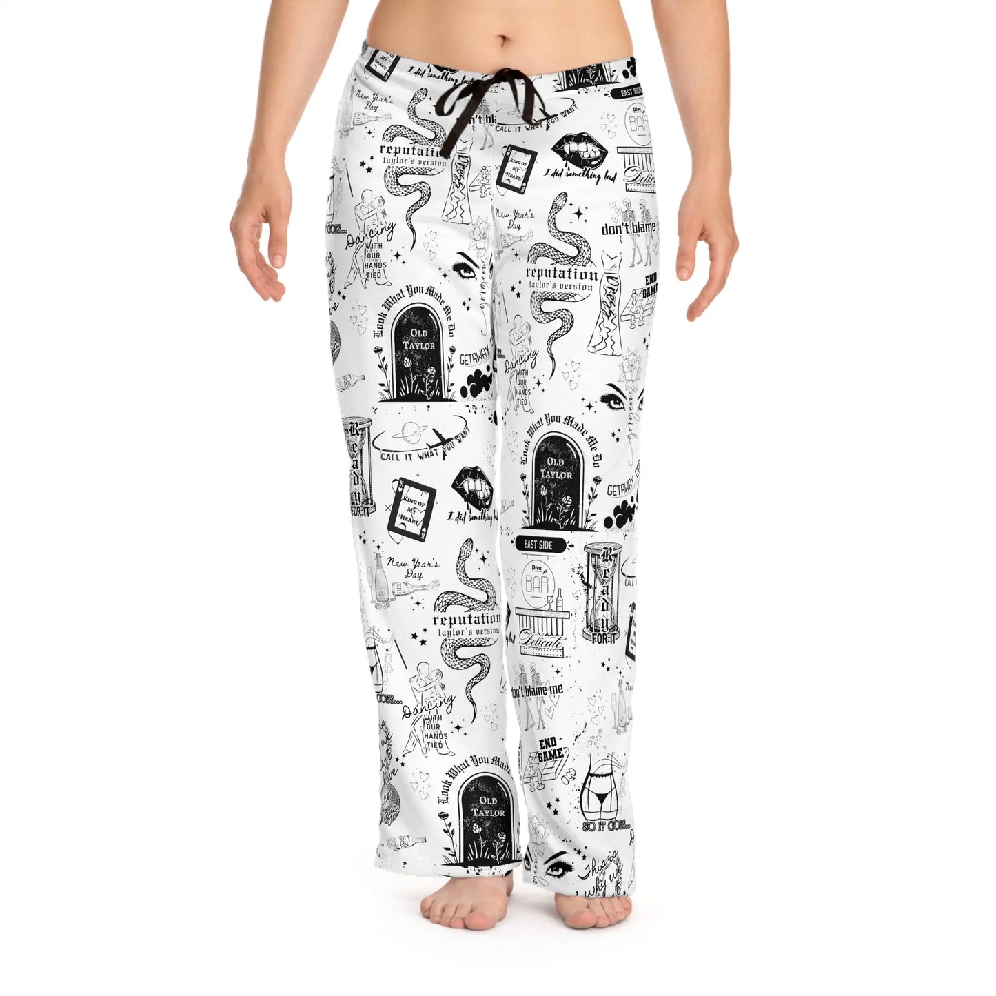 Big Reputation Pajama Pants Printify