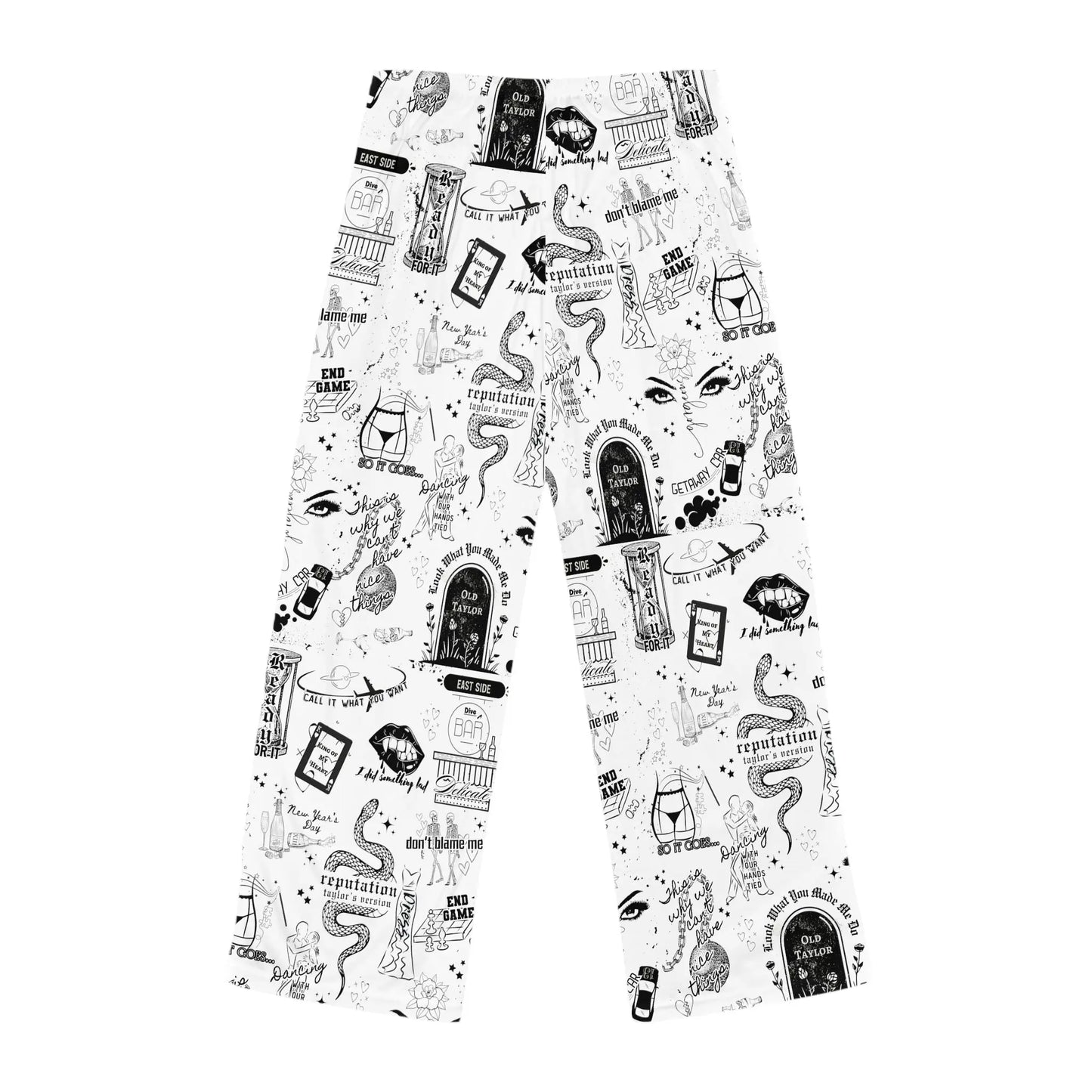 Big Reputation Pajama Pants Printify