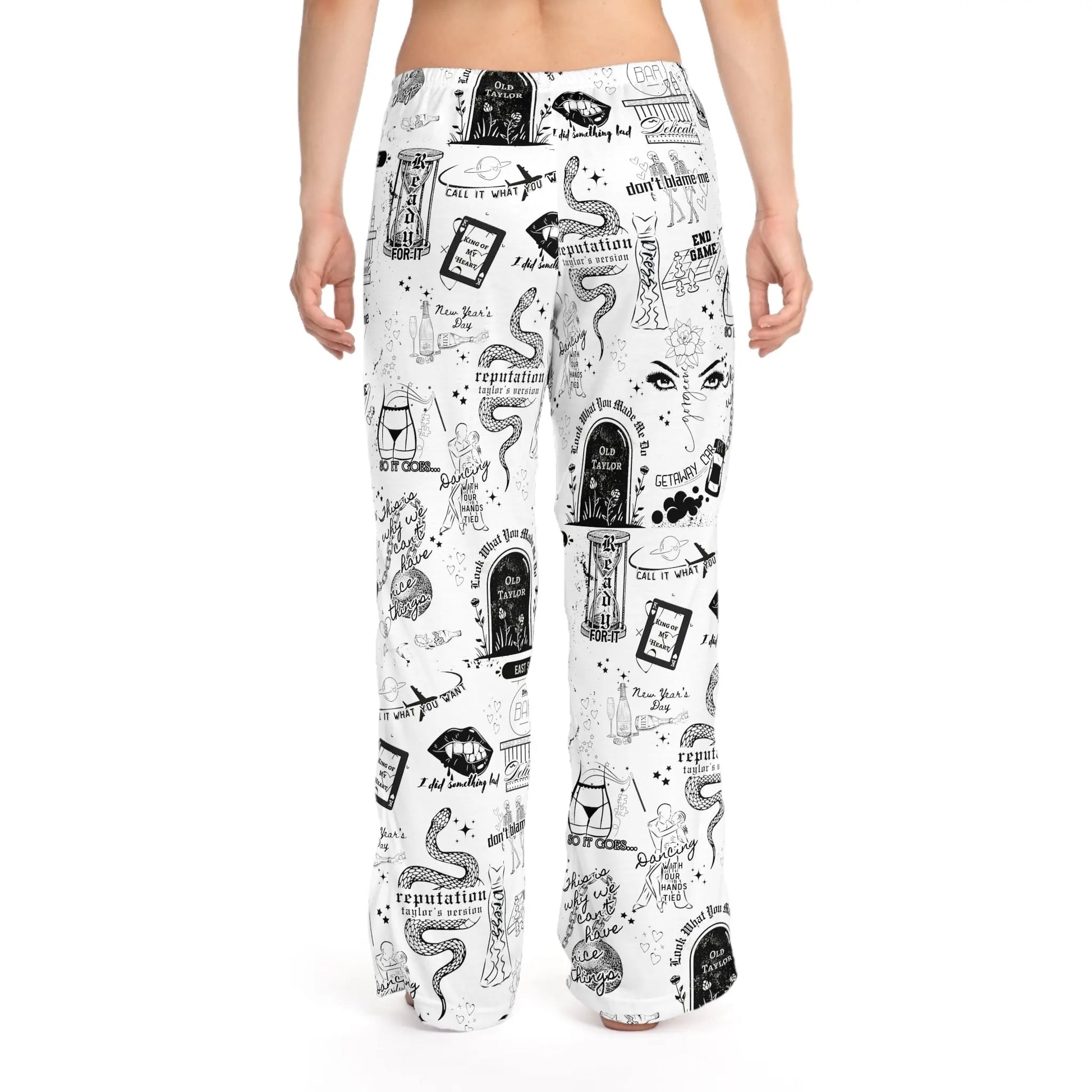 Big Reputation Pajama Pants Printify