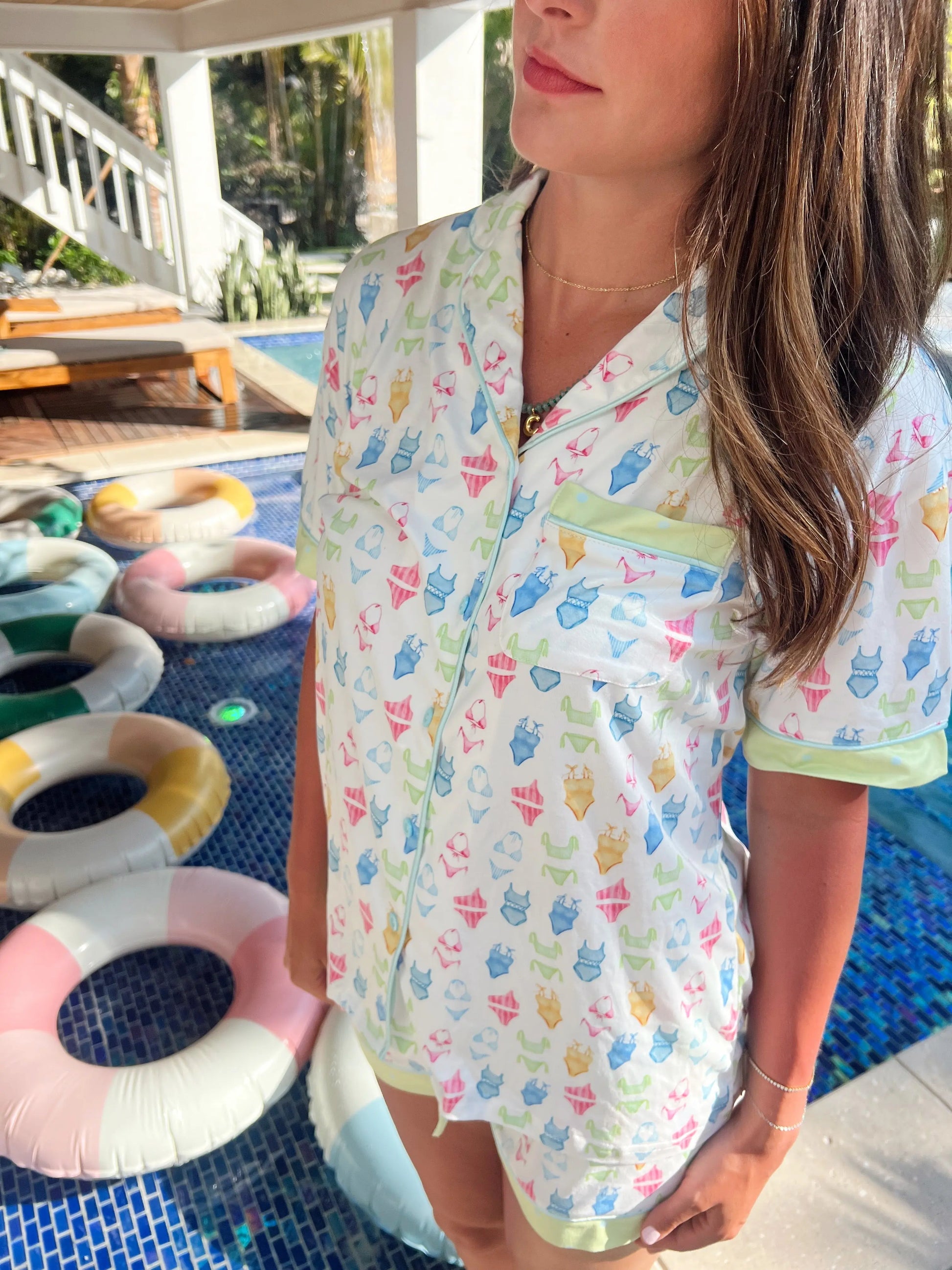 Bikinis - Short Sleeve Pajama Set KenzKustomz