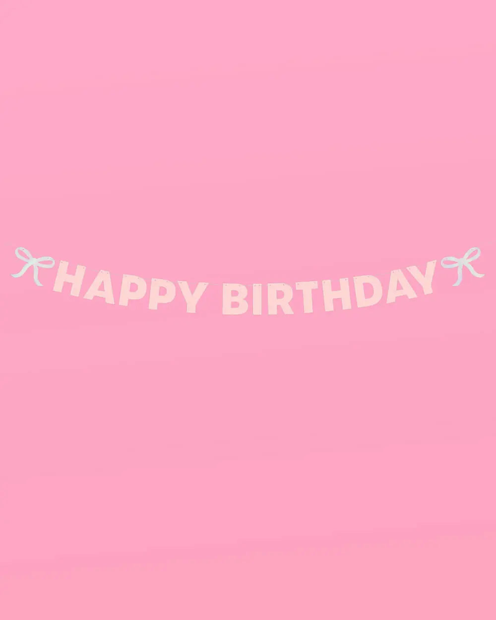 Birthday Bow Banner - foil + glitter banner xo, Fetti