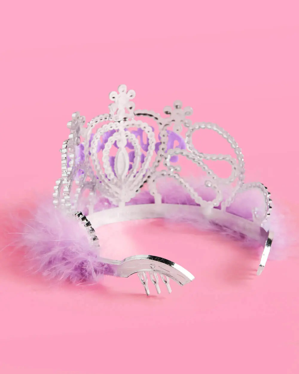 Birthday Girl Tiara - acrylic, sparkles + fur xo, Fetti