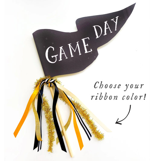 Black Game Day Party Pennant Cami Monet