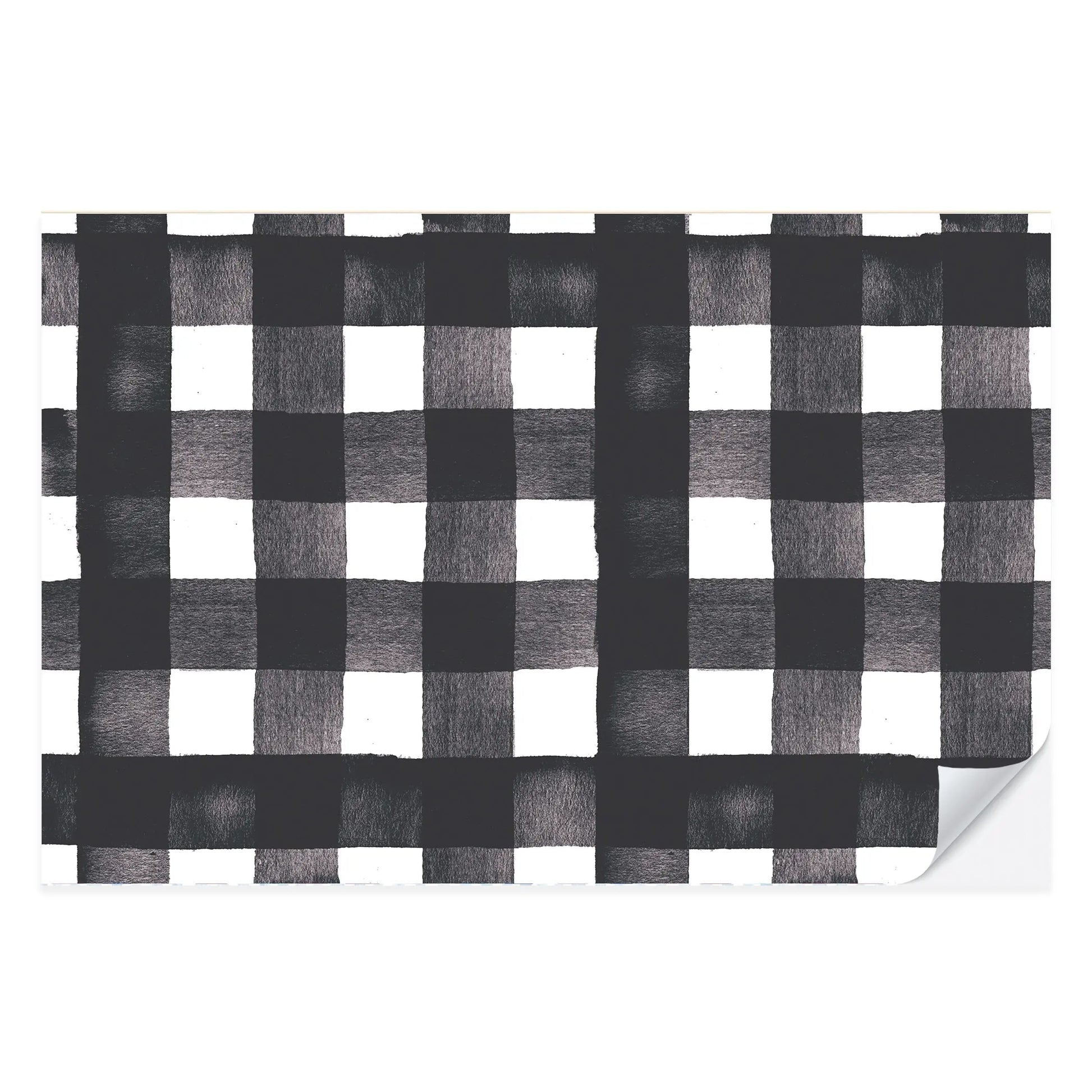 Black Gingham Placemat Pad Cami Monet