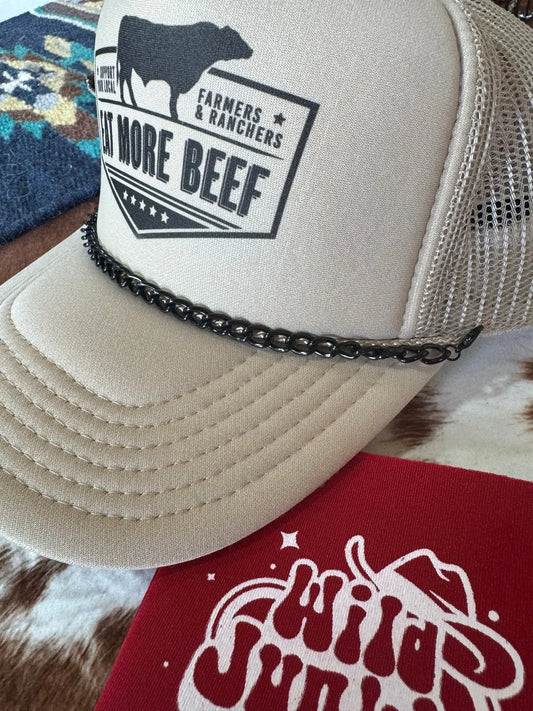 Black Links Trucker Hat Chain Wild Junkie