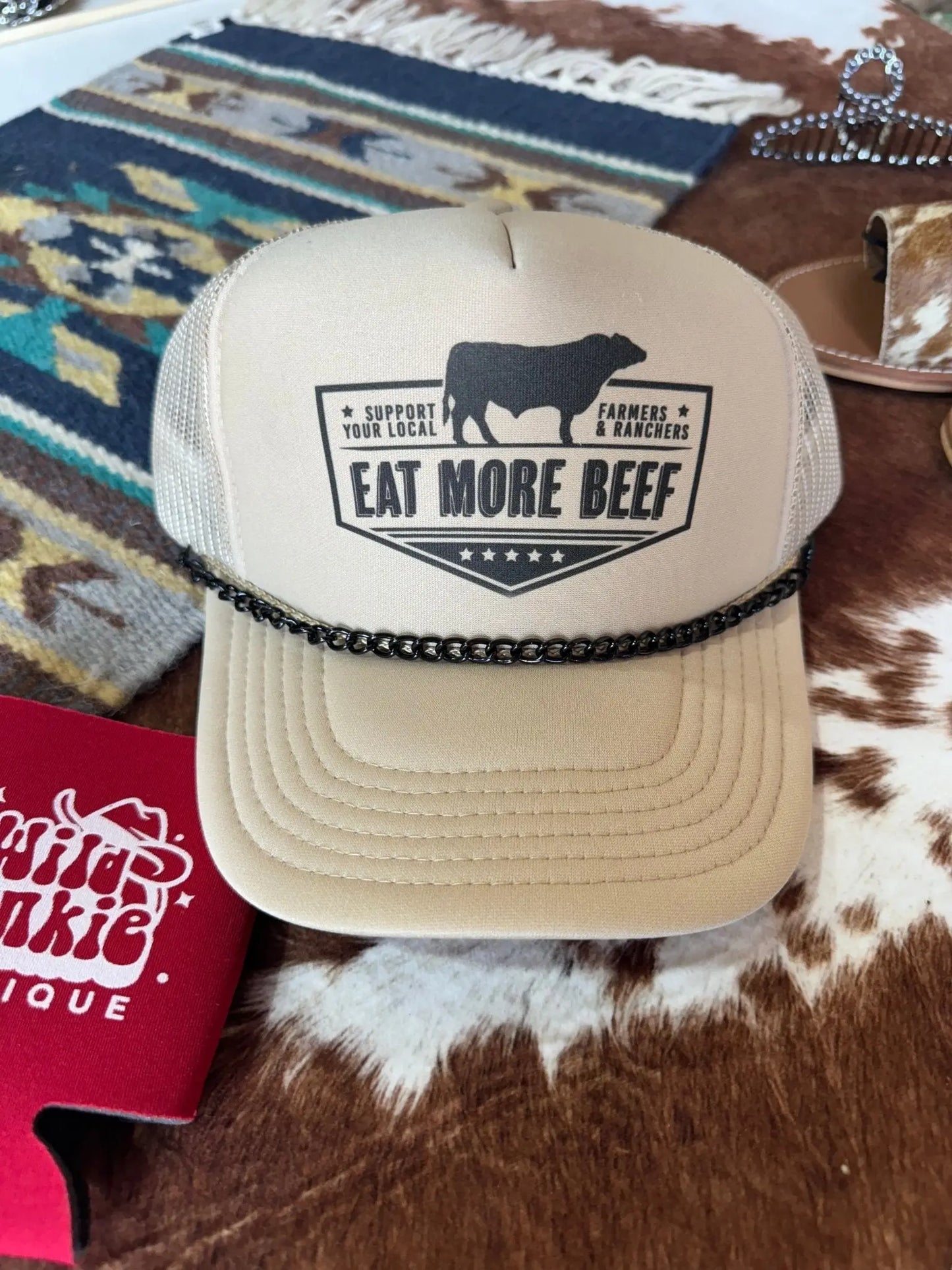 Black Links Trucker Hat Chain Wild Junkie