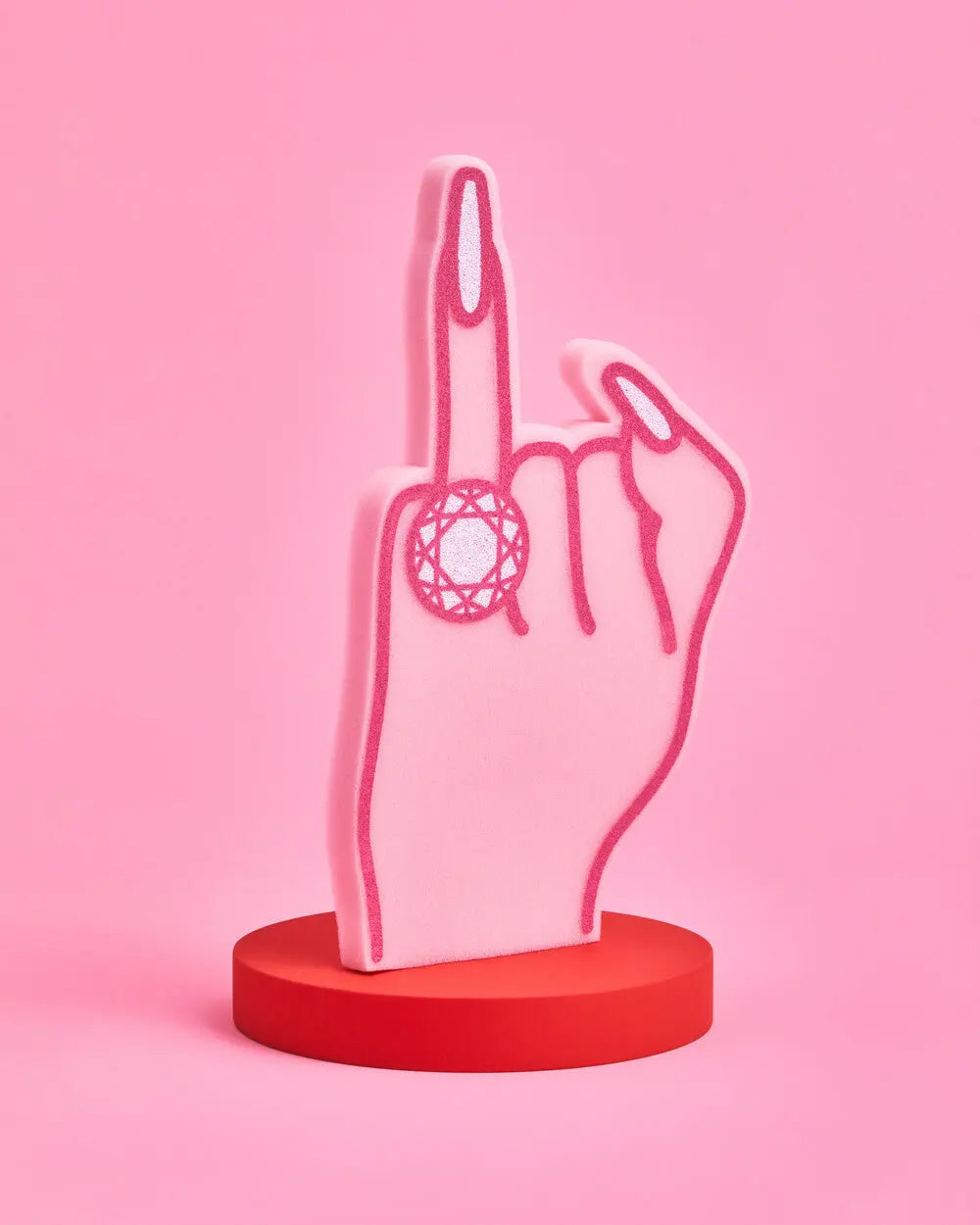 Bling Ring Basics - foam finger + balloon xo, Fetti