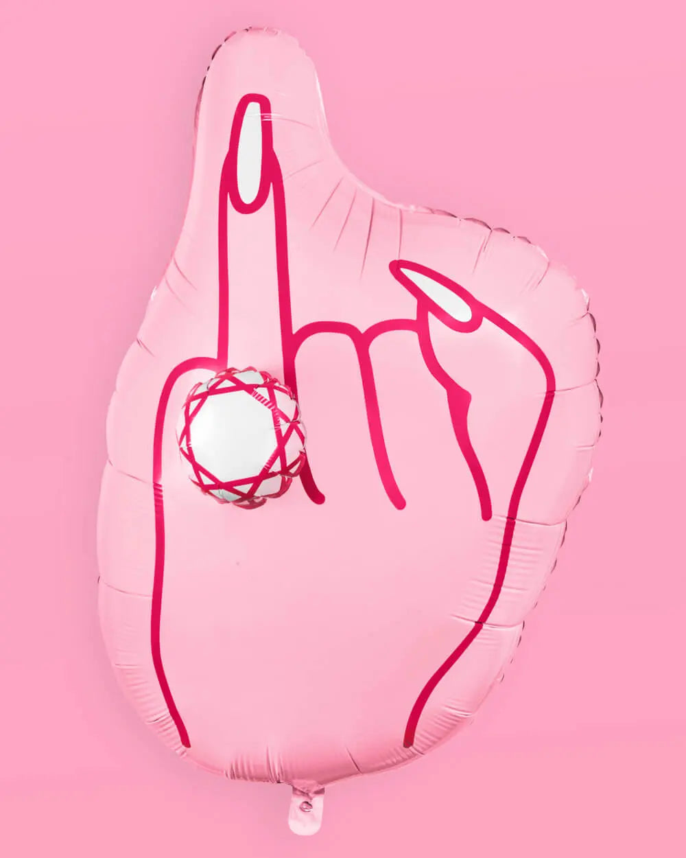 Bling Ring Basics - foam finger + balloon xo, Fetti