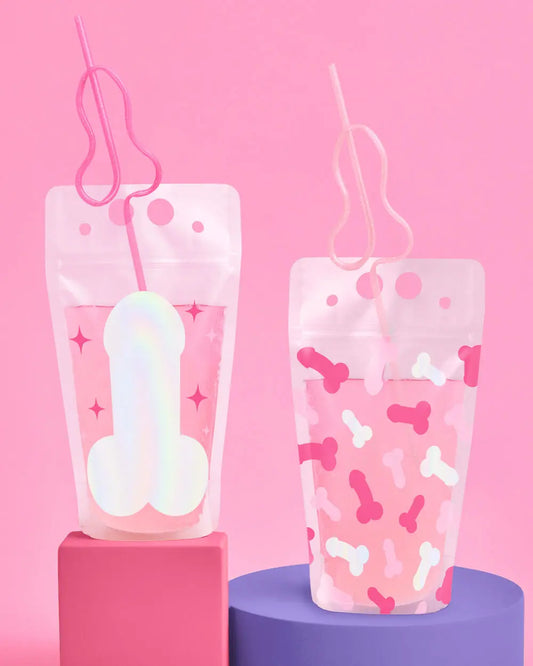 Bling Ring Pen*s Pack - sippers + straws xo, Fetti