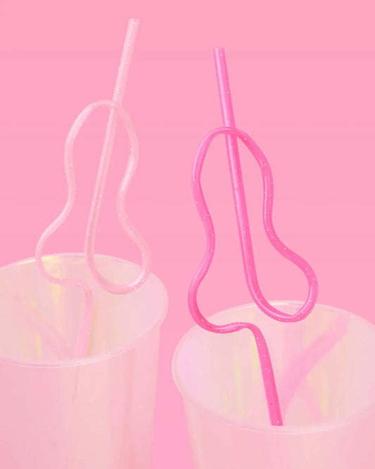 Bling Ring Pen*s Straws - 24 penis straws xo, Fetti