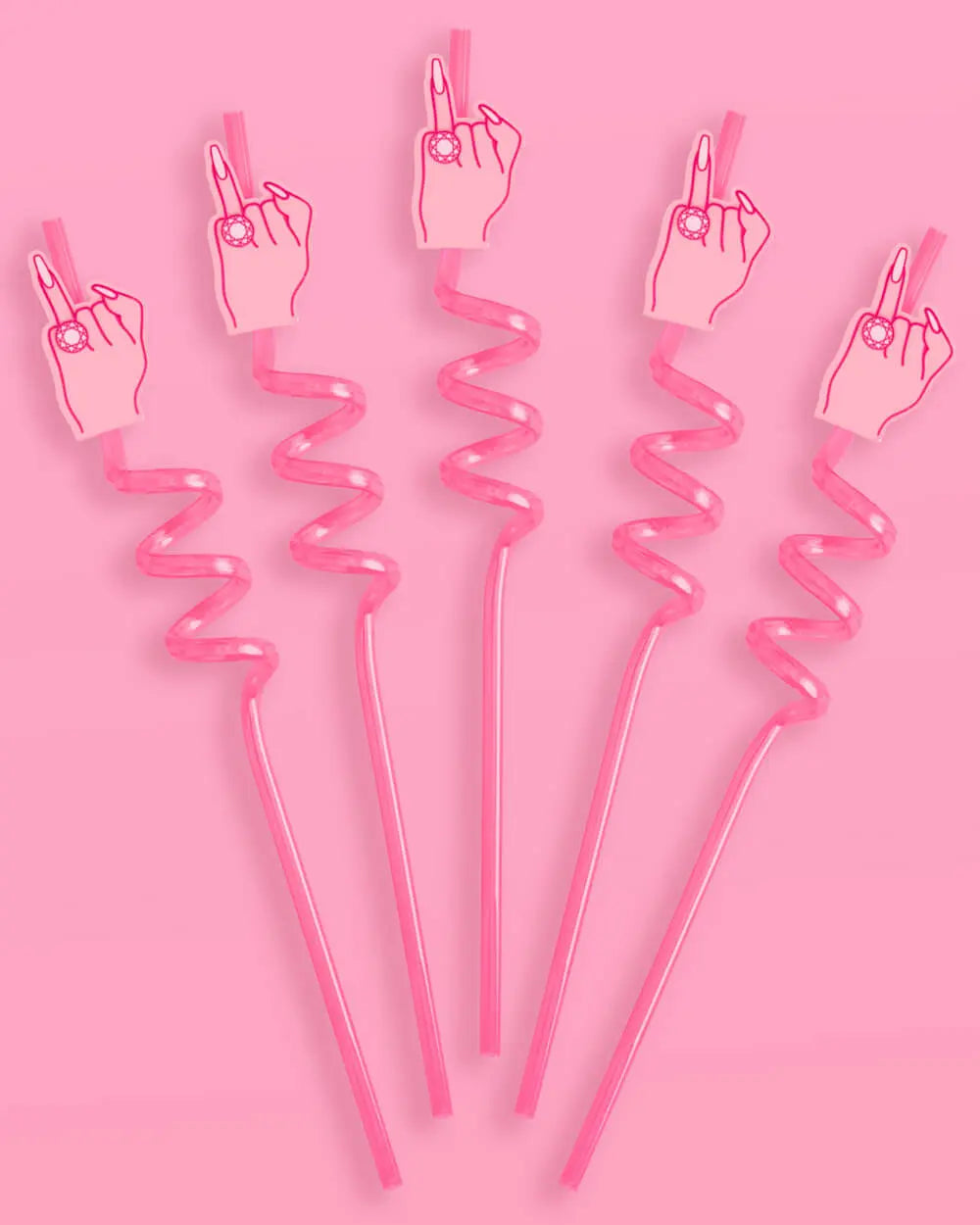 Bling Ring Straws - 12 reusable straws xo, Fetti