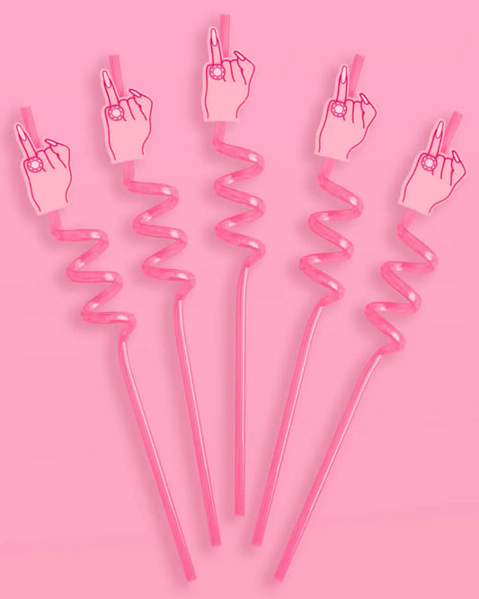 Bling Ring Straws - 12 reusable straws xo, Fetti