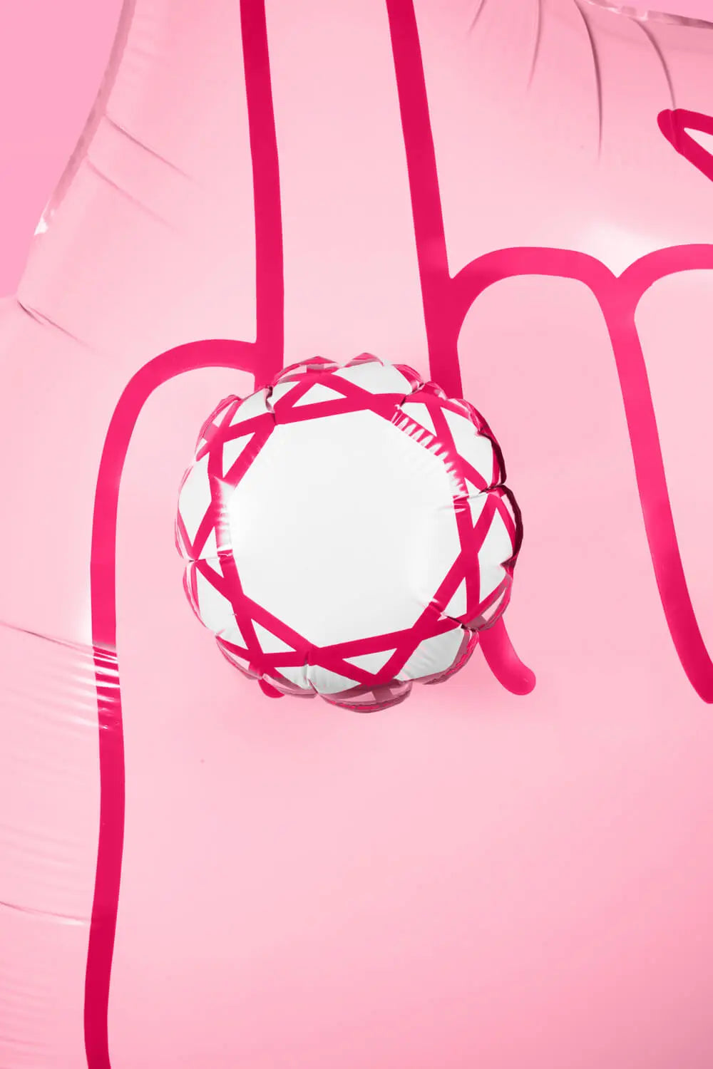 Bling Ring XL Balloon - 40" matte balloon xo, Fetti