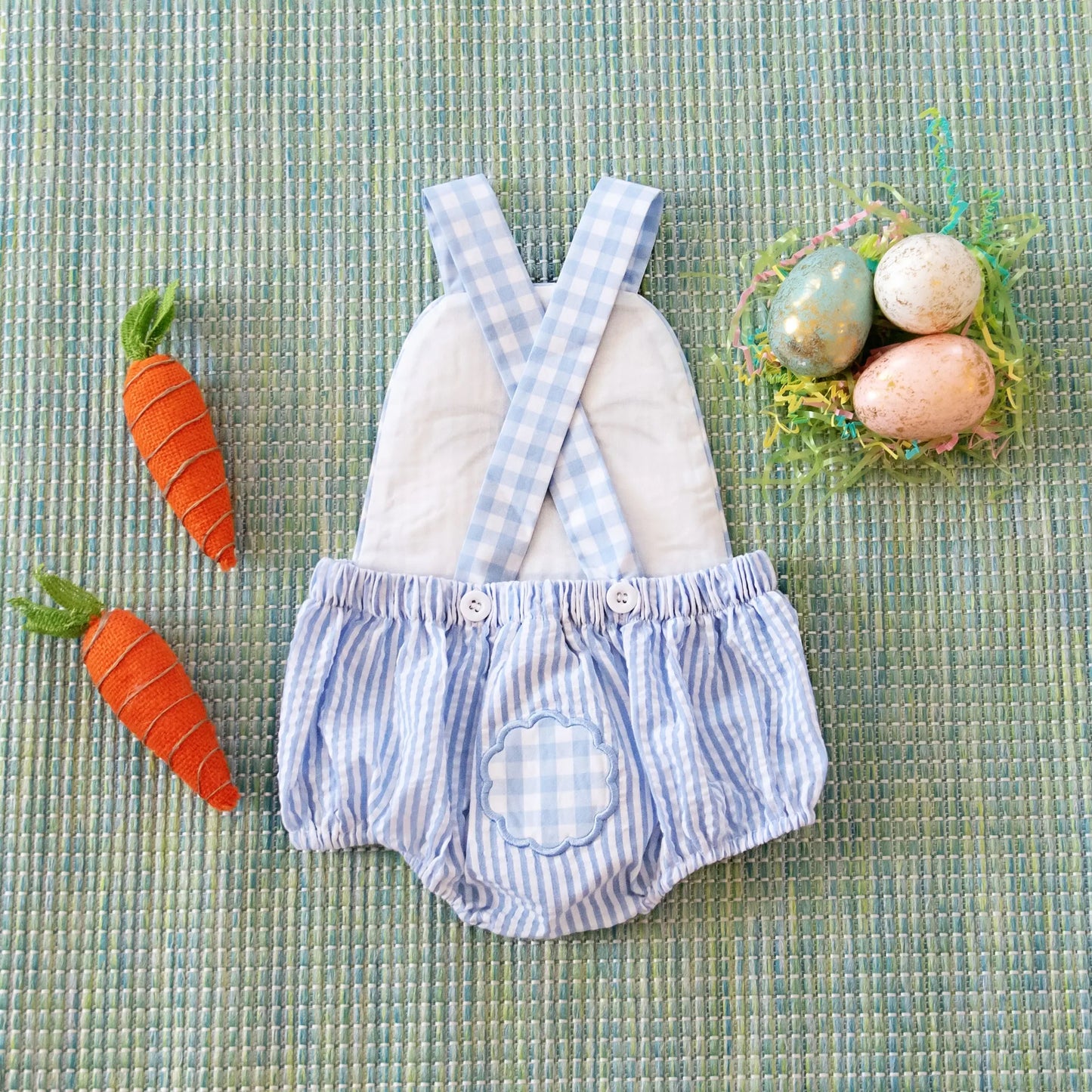 Blue Bunny Sunsuit Seven Lantern Lane