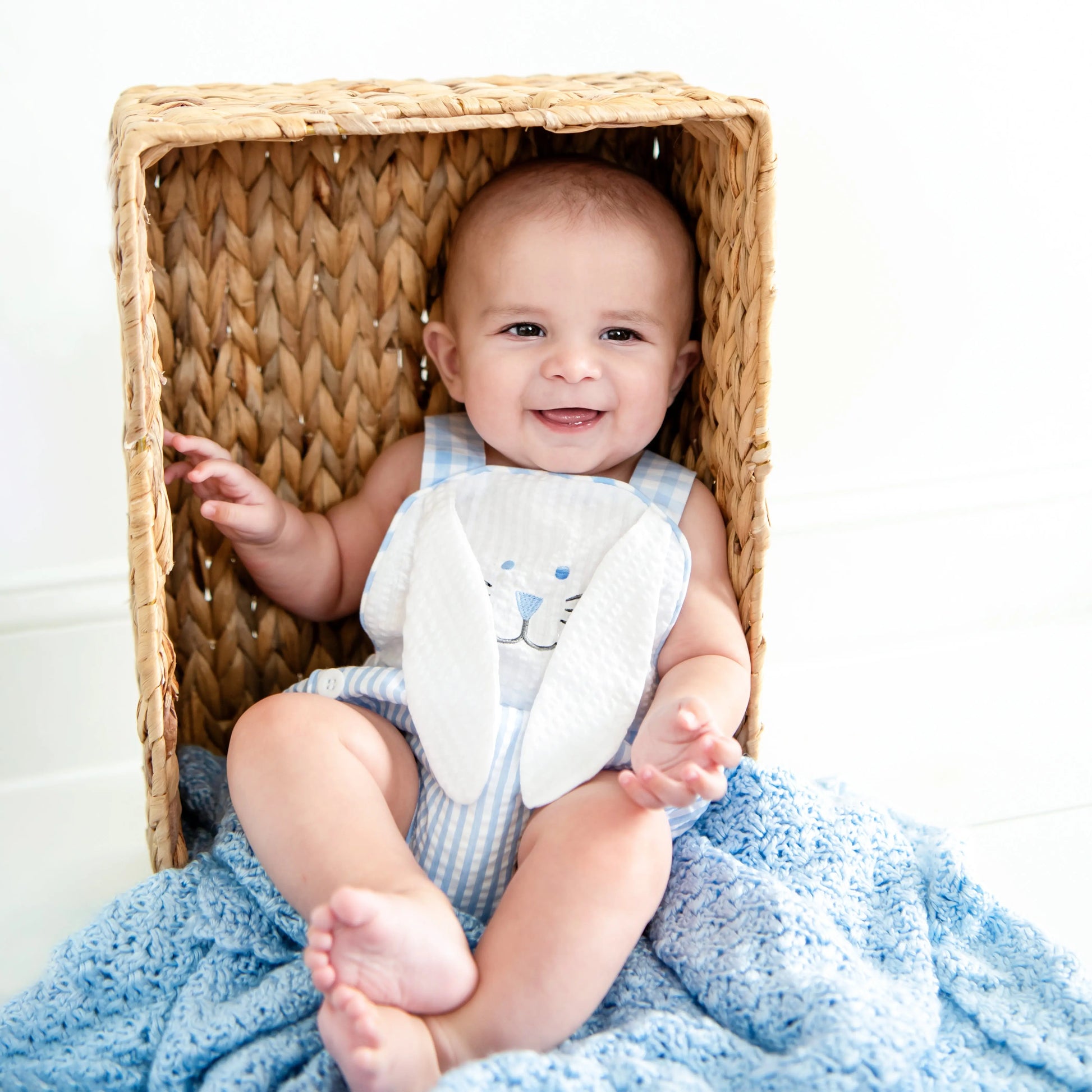 Blue Bunny Sunsuit Seven Lantern Lane