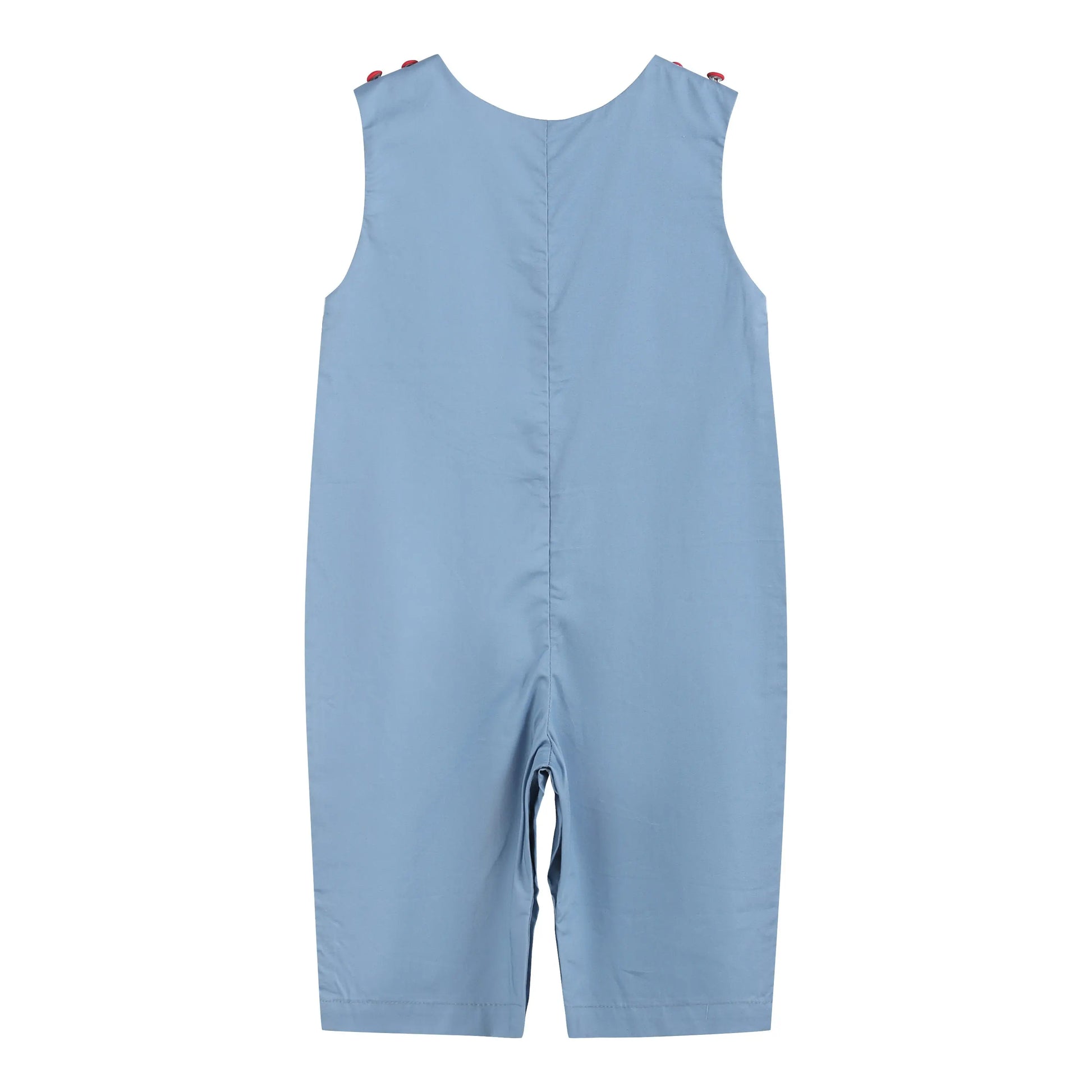 Blue Farm Animals Smocked Overalls Lil Cactus