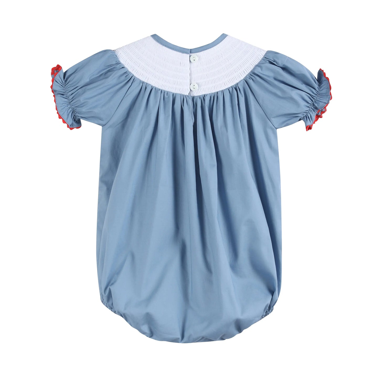 Blue Farm Animals Smocked Romper Lil Cactus