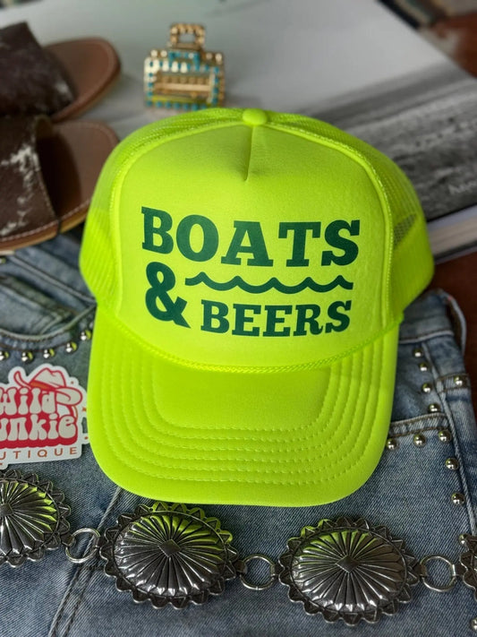 Boats & Beers Trucker Hat Wild Junkie