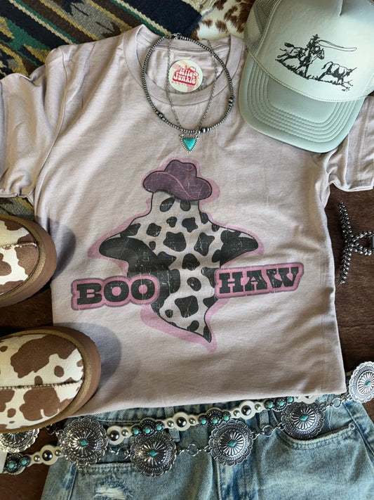 Boo Haw Ghost Halloween Graphic Tee Wild Junkie
