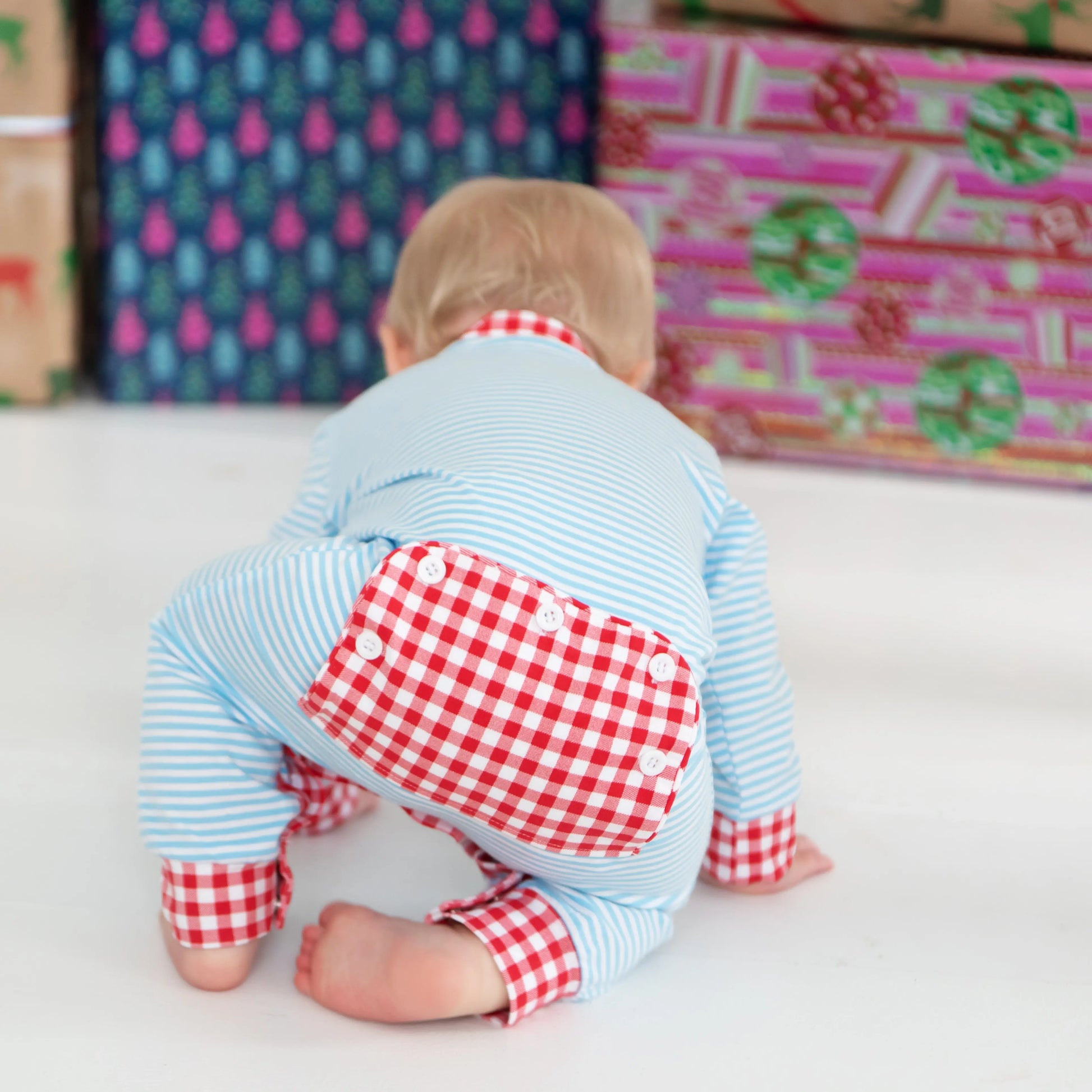 Boys Cookies For Santa Romper - Latchkey 