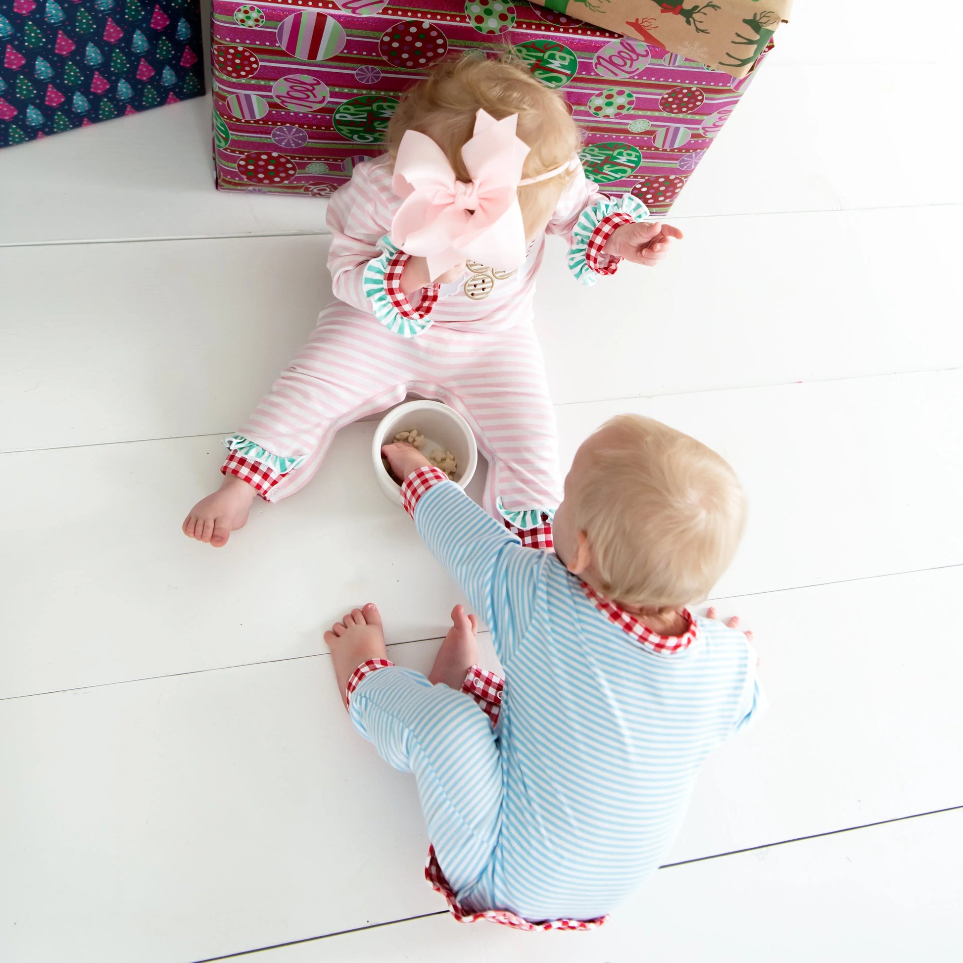 Boys Cookies For Santa Romper - Latchkey 