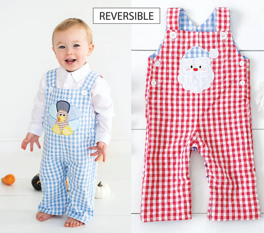 Boys Reversible Christmas / Thanksgiving Jon Jon - Latchkey 