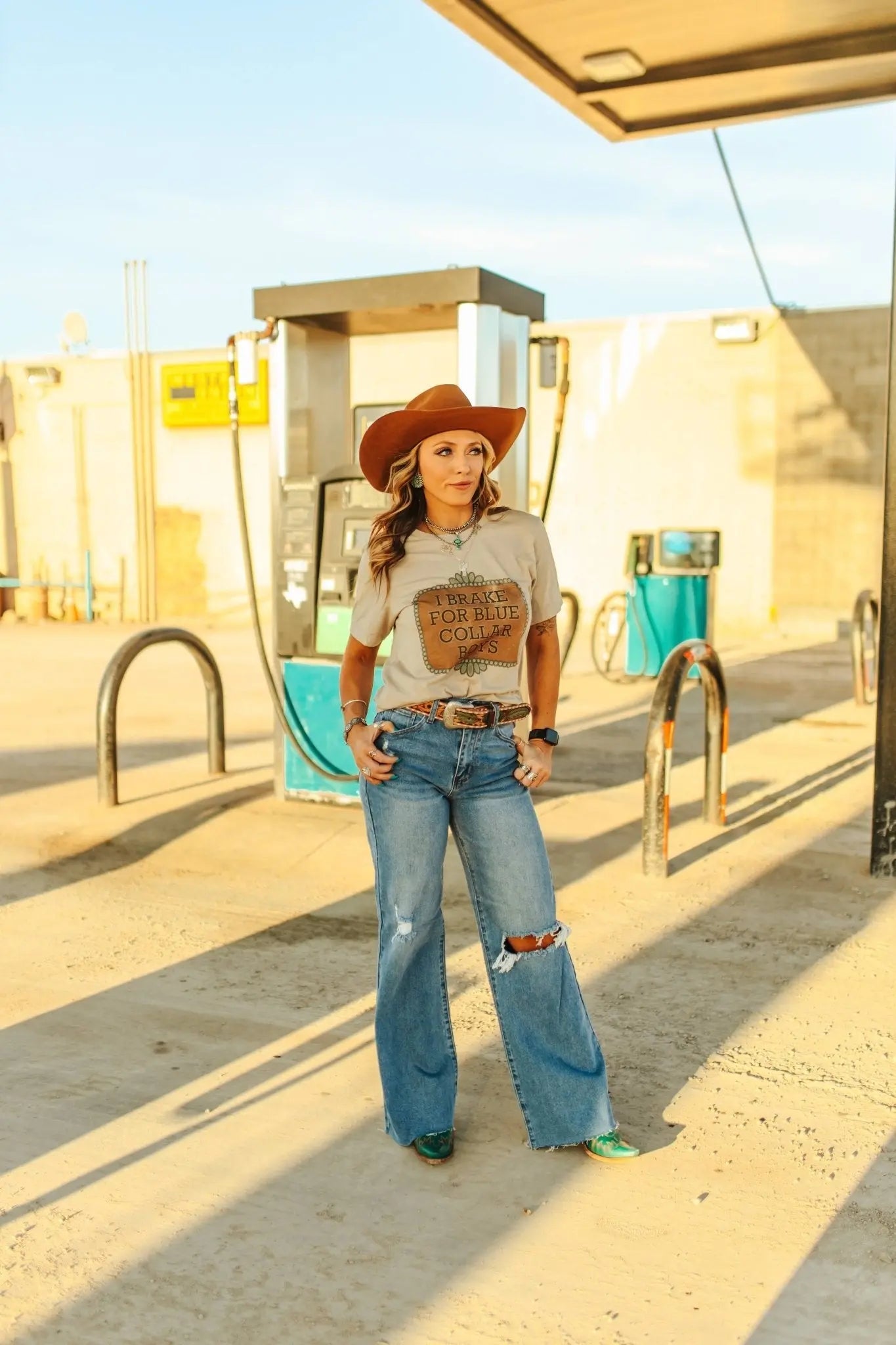 Brake For Blue Collar Boys Graphic Tee Wild Junkie