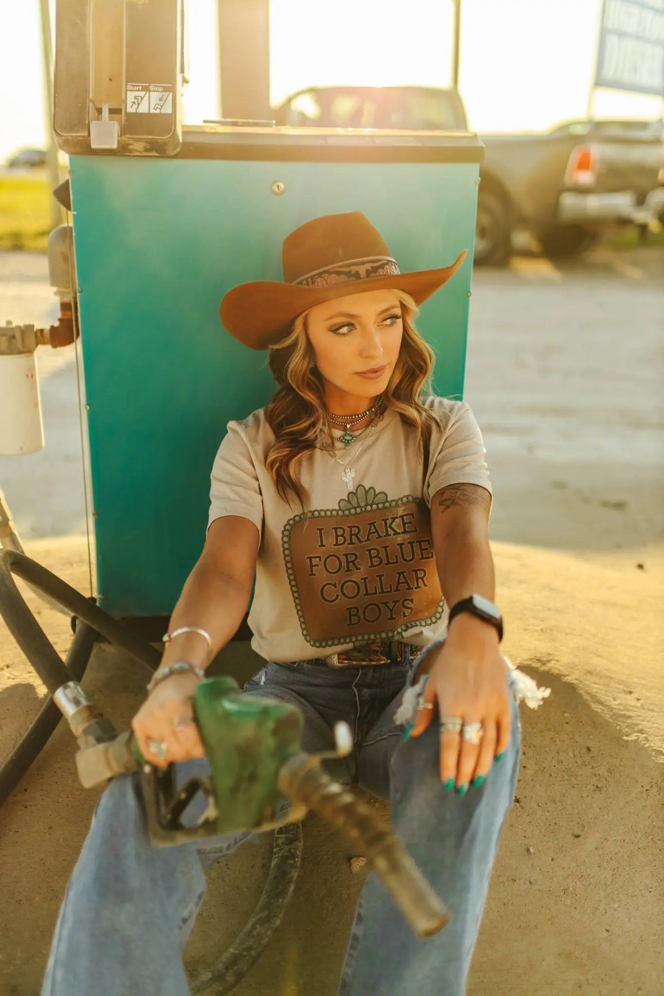 Brake For Blue Collar Boys Graphic Tee Wild Junkie