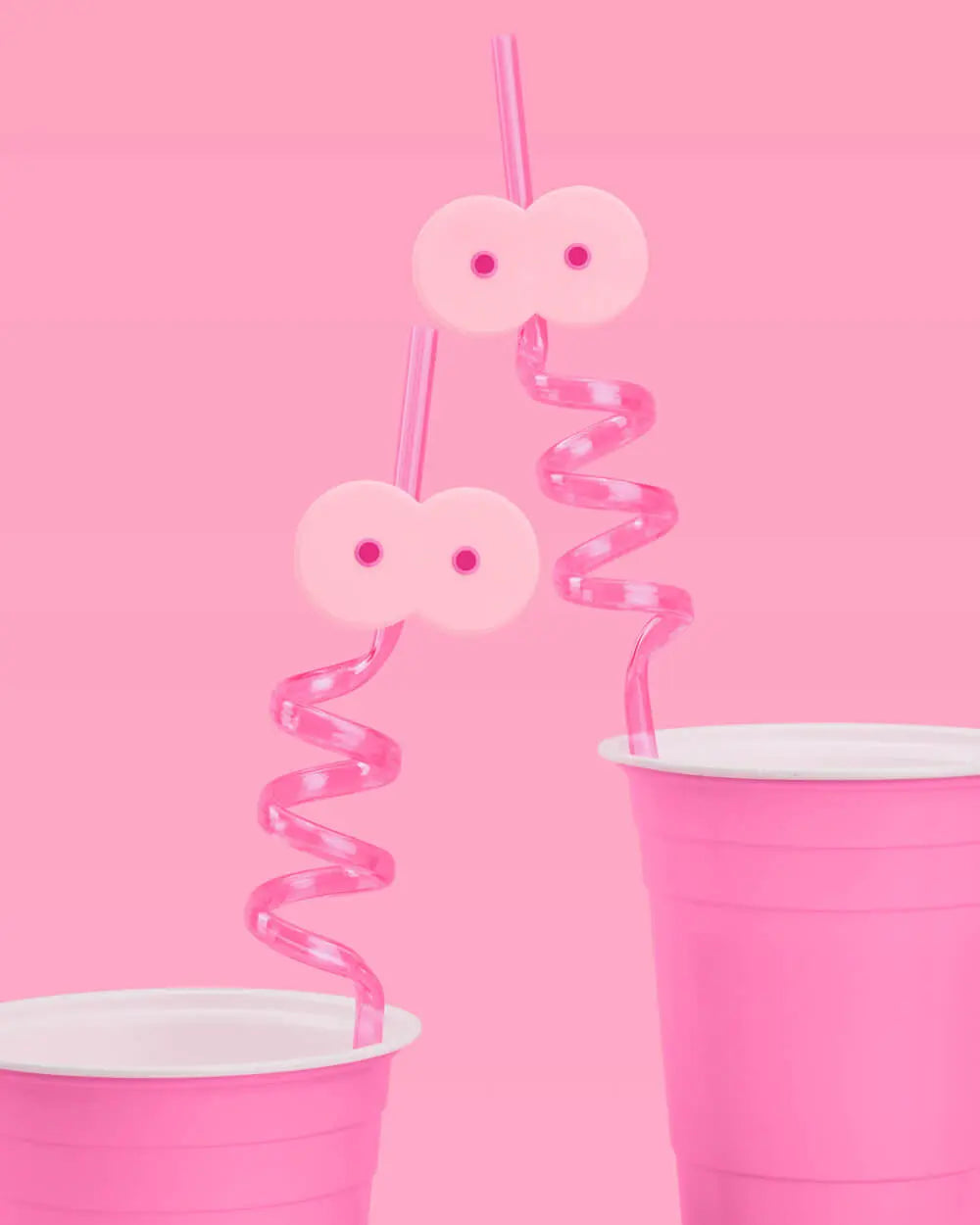 Breast In Show Straws - 12 reusable straws xo, Fetti