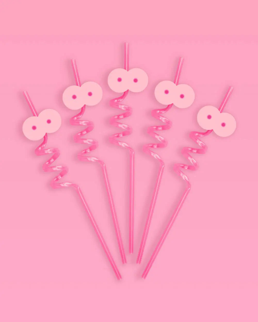 Breast In Show Straws - 12 reusable straws xo, Fetti