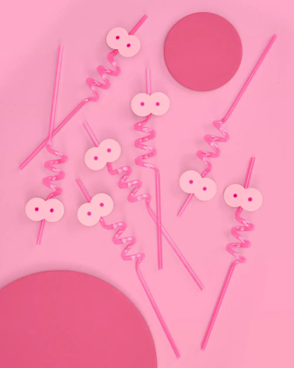 Breast In Show Straws - 12 reusable straws xo, Fetti