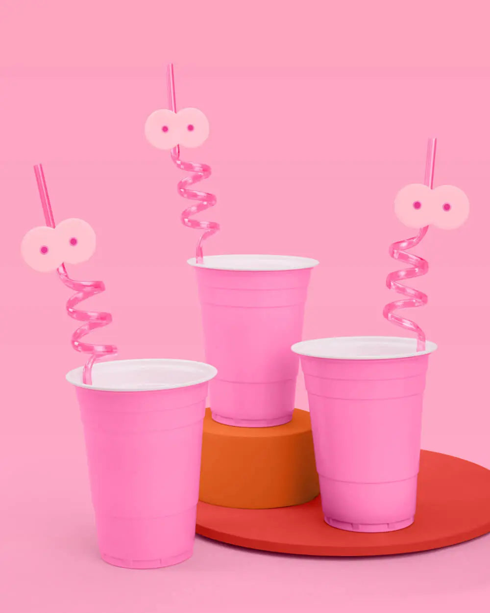 Breast In Show Straws - 12 reusable straws xo, Fetti