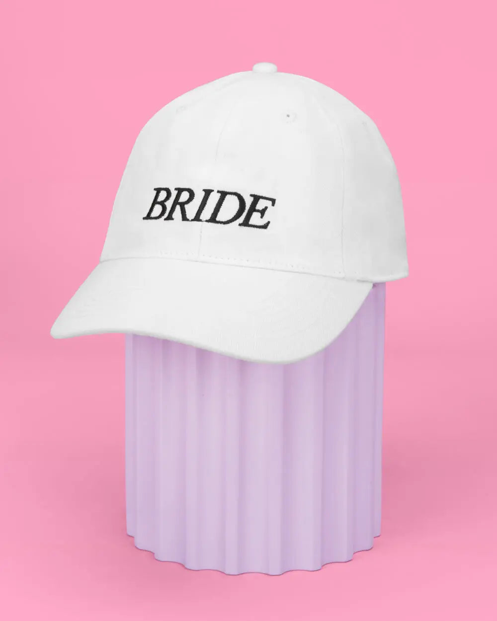 Bride Baseball Hat - embroidered cotton hat xo, Fetti