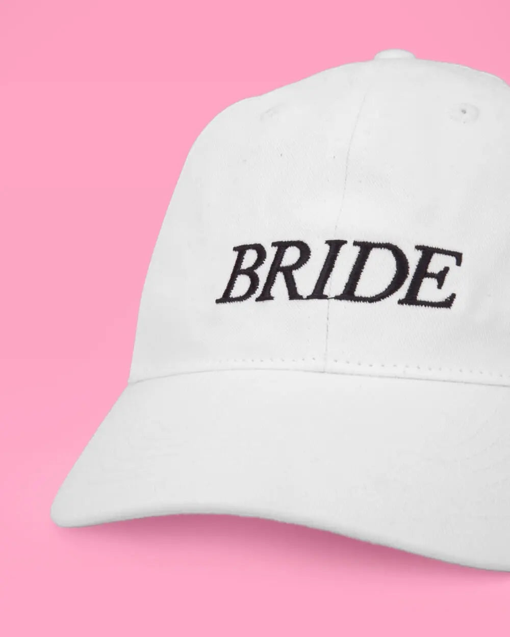 Bride Baseball Hat - embroidered cotton hat xo, Fetti