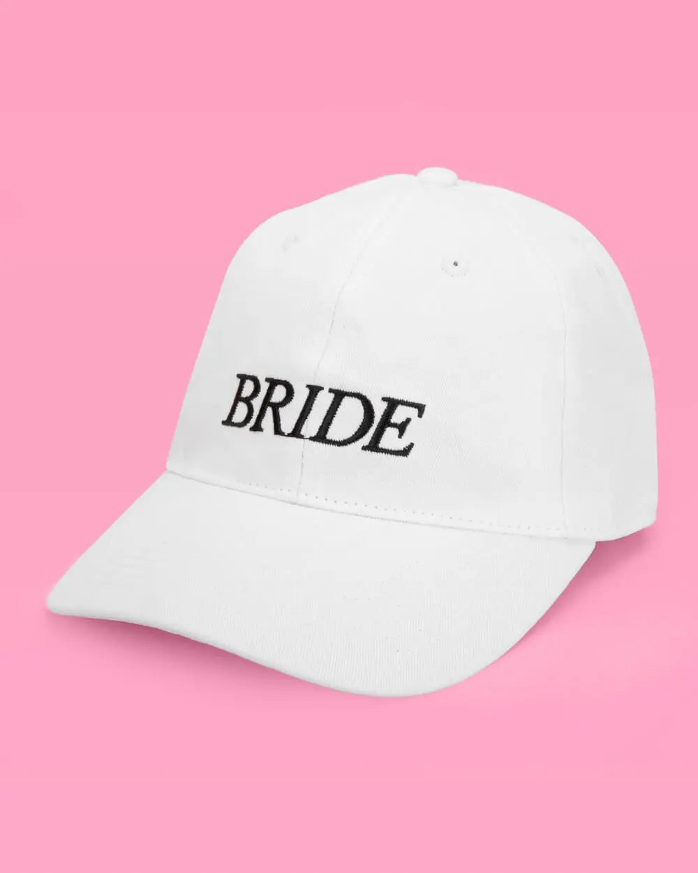 Bride Baseball Hat - embroidered cotton hat xo, Fetti