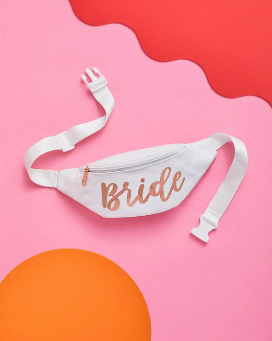 Bride Fanny Pack - single bride fanny pack xo, Fetti