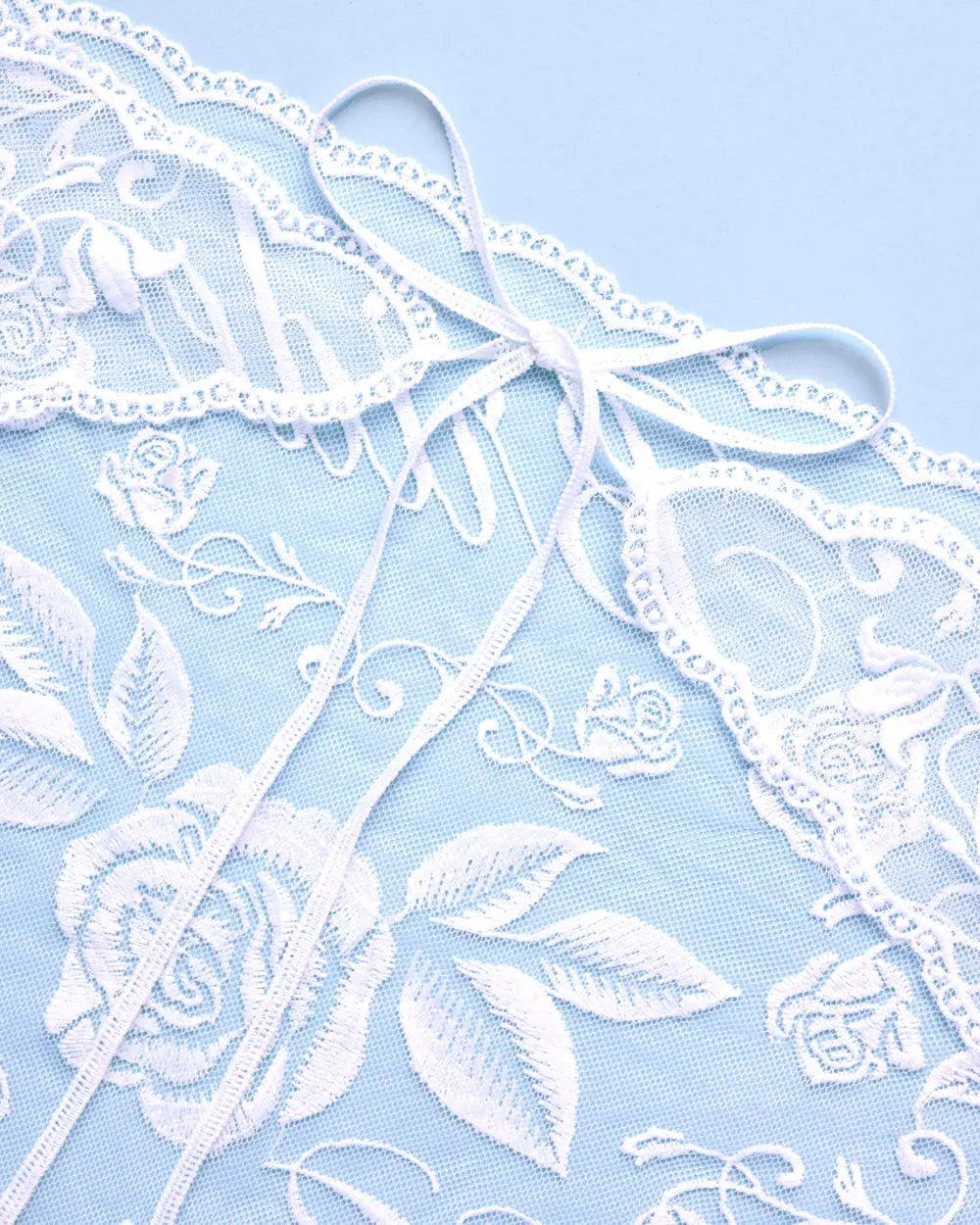 Bride Lace Headscarf - white embroidered bandana xo, Fetti