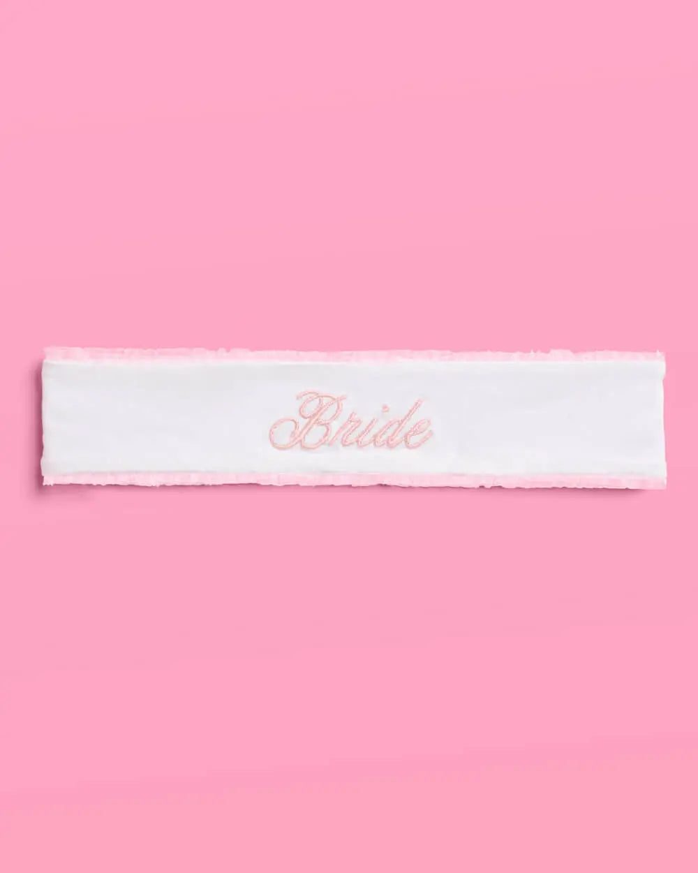 Bride Spa Headband - embroidered headband xo, Fetti