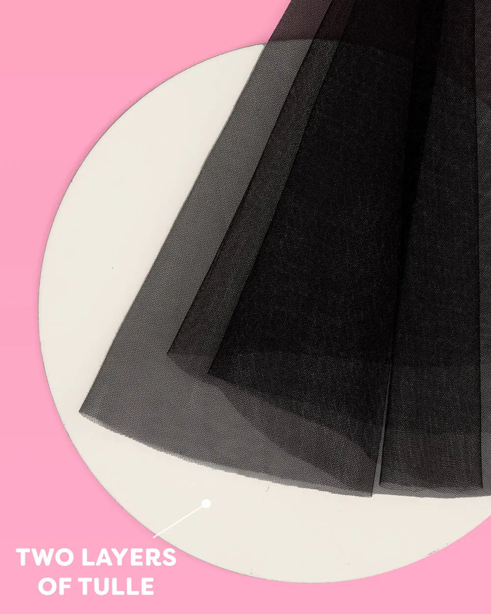 Bride or Die Veil - black tulle veil xo, Fetti