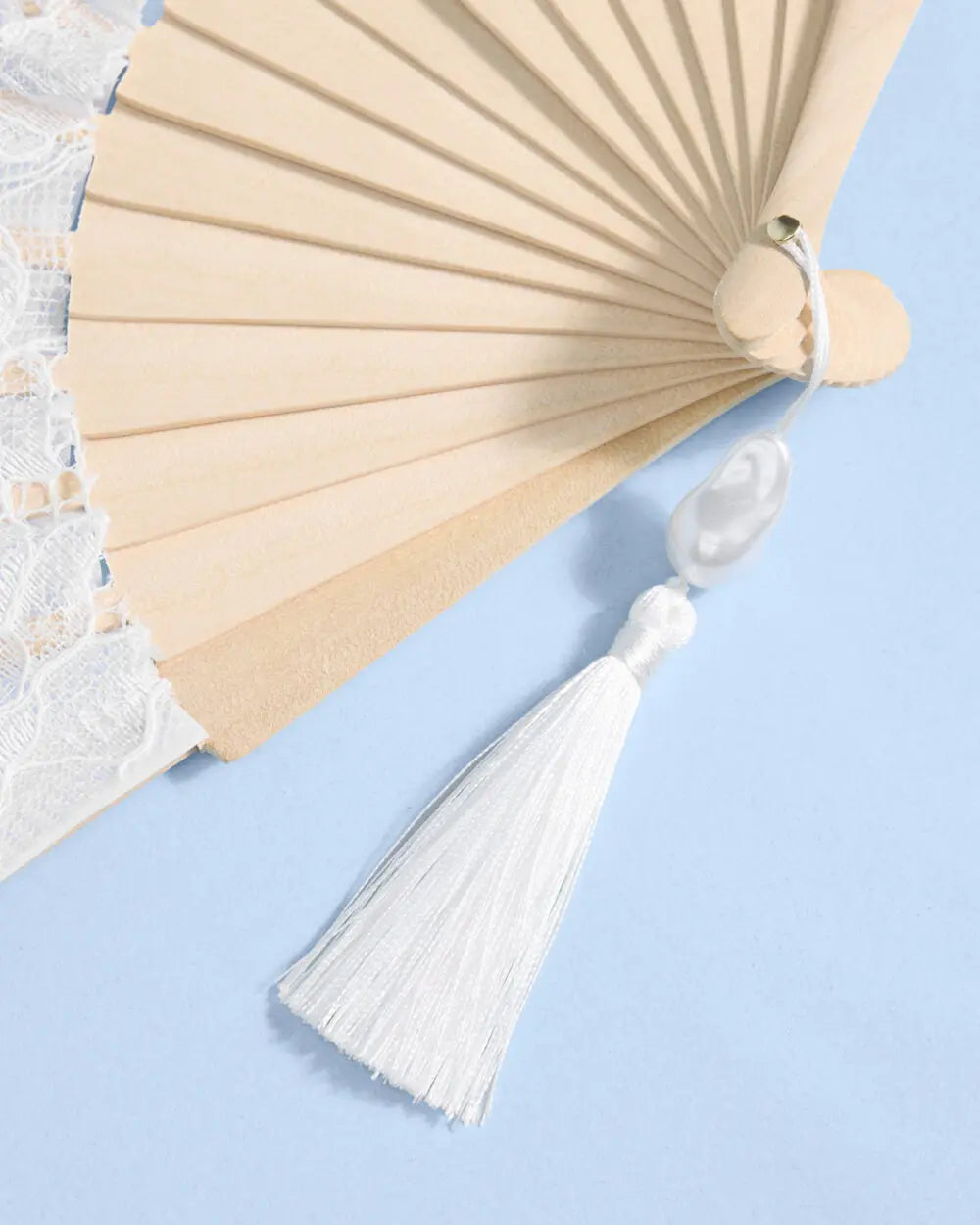 Bride to Be Fan - lace embroidered folding fan xo, Fetti