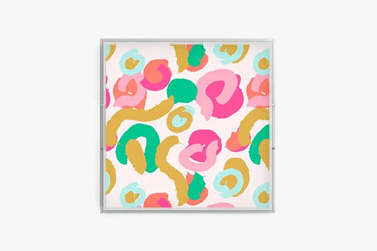 Brushstrokes Acrylic Tray - Artful CB Studio