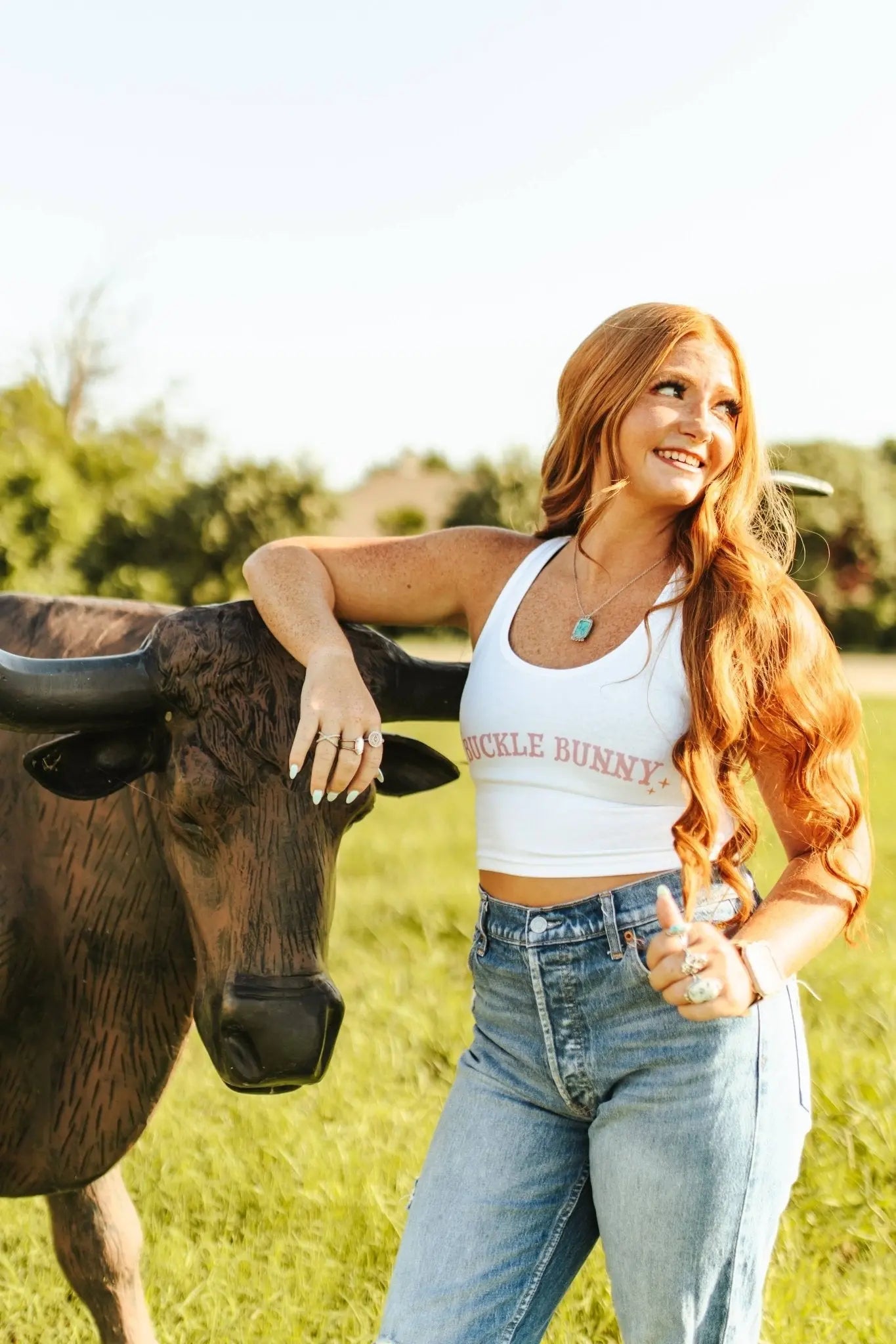 Buckle Bunny Cropped Tank Top Wild Junkie