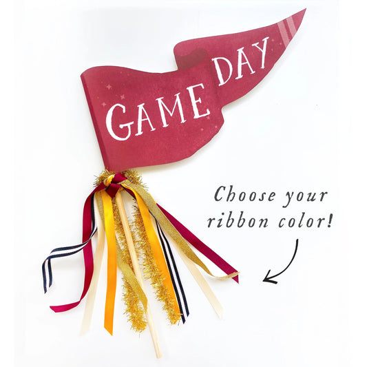 Burgundy Game Day Party Pennant Cami Monet
